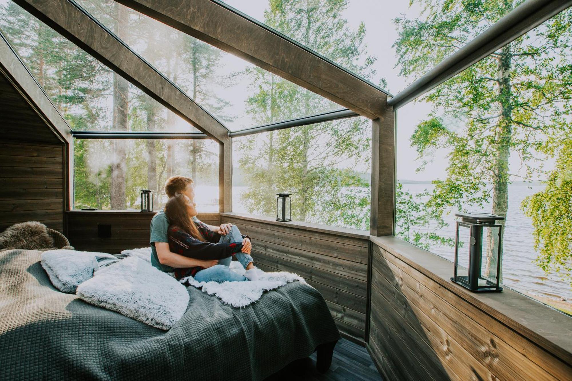 Revontuli Resort Glass Igloos Hankasalmi Esterno foto